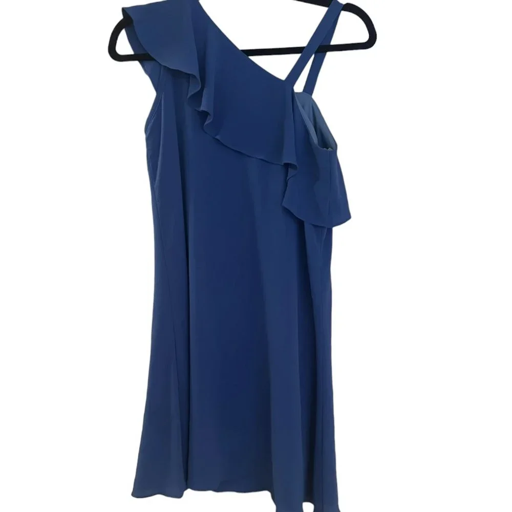 Girl's Sally Miller Couture‎ One Shoulder Ruffle Dress Size 14/16 - Picture 2 of 3